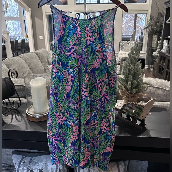 Lilly Pulitzer Margot Dress Borealis Blue How You Like Me Prowl XL - Picture 4 of 5